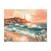 Farol Sunset Ocean Beach Boho Floral