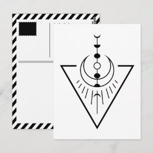 Cartão Postal Fase da lua solar ascensão