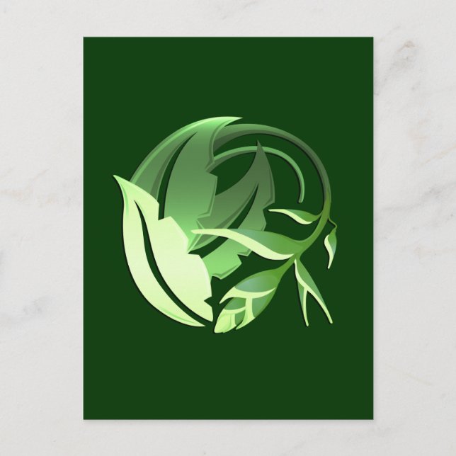 Cartão Postal Fashion Floral Retro-Legal Bonito (Frente)