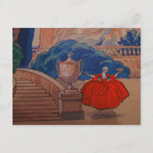 Cartão Postal Fashion Plate ~ Art Deco French Vintage