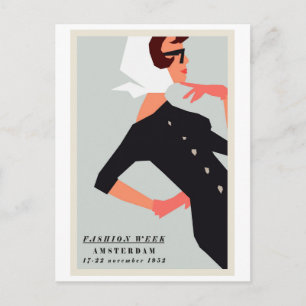 Cartão postal - Fashion Week Amsterdã 1952