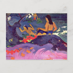 Cartão Postal Fatata Te Miti Por Paul Gauguin (Melhor Qualidade)
