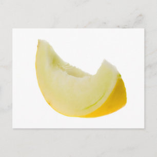 Cartão Postal Fatia de melão branco de mel