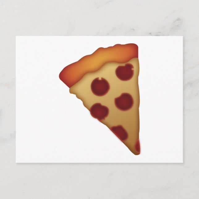 Cartão Postal Fatia De Pizza - Emoji (Frente)