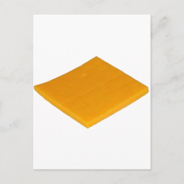 Cartão Postal Fatia de queijo (Frente)