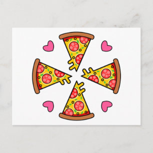 Cartão Postal Fatias de Pizza Deliciosas Mandara