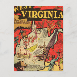Cartão Postal Fatos da Virgínia Ocidental