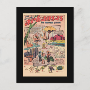Cartão Postal Fatos Sobre O Arkansas