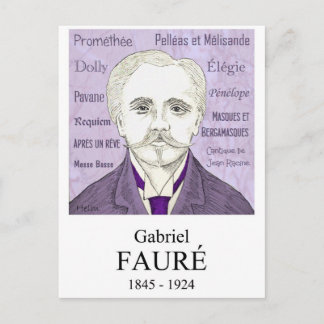 Cartão Postal Fauré
