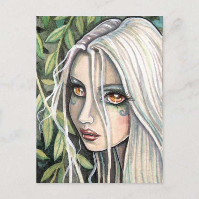 Cartão Postal Fawn Forest Imp Fairy Por Molly Harrison (Frente)