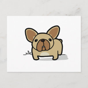 Cartão Postal Fawn Frenchie
