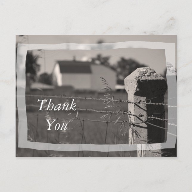 Cartão Postal Fazenda do País Obrigado (Frente)