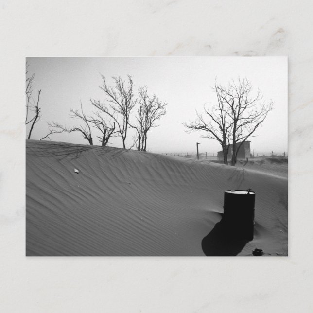 Cartão Postal Fazenda Dust Bowl - Oeste de Oklahoma 1936 (Frente)