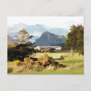 Cartão Postal Fazenda E PAISAGEM DE MONTANHA