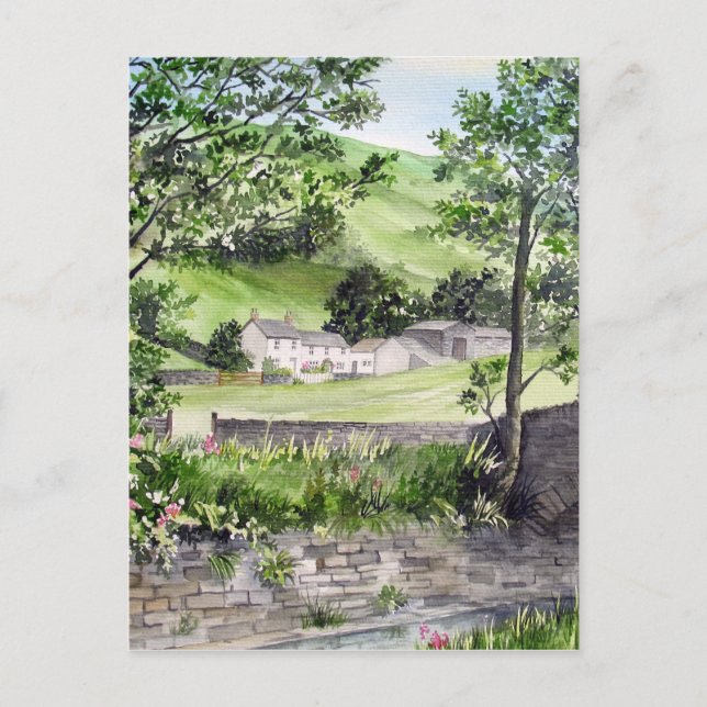Cartão Postal Fazenda em St Johns in the Vale, Lake District (Frente)