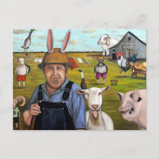 Cartão Postal Fazenda engraçada
