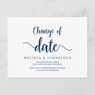 Cartão Postal Fazenda Rústica, Mudança de Data, Azul Marinho, Ad