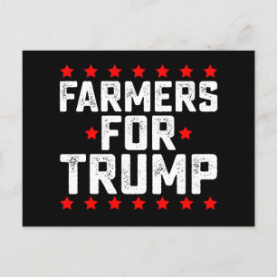 Cartão Postal Fazendeiros da Vintage Presidencial de Trump