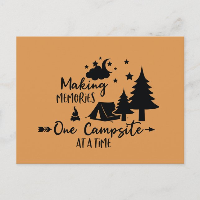 Cartão Postal Fazendo Memórias um Acampamento de C (Frente)