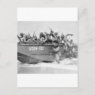 Cartão Postal Fazendo tempestade na praia, anos 40