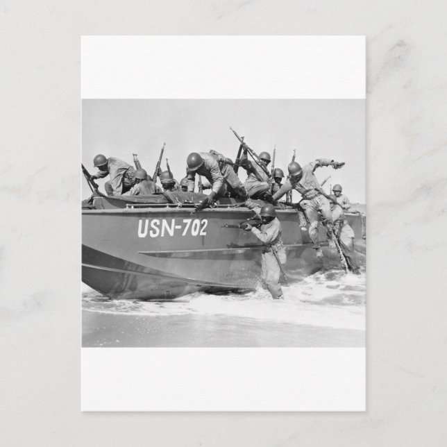 Cartão Postal Fazendo tempestade na praia, anos 40 (Frente)