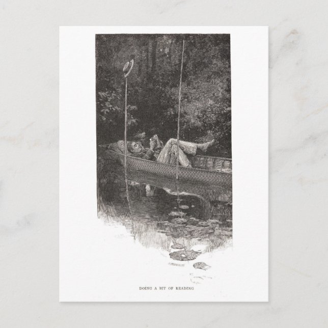 Cartão Postal Fazendo Um Pouco De Leitura (Frente)