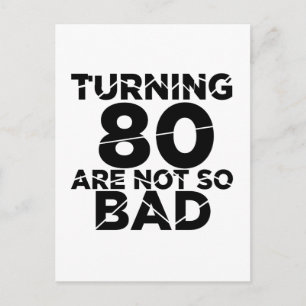 Cartão Postal Fazer 80 Não São Designs De Aniversário Tão Ruins