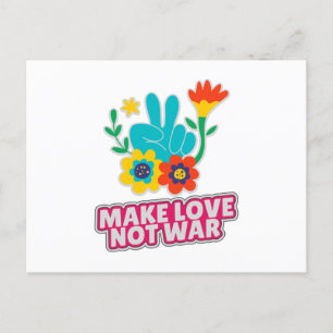 Cartão Postal Fazer amor não guerra