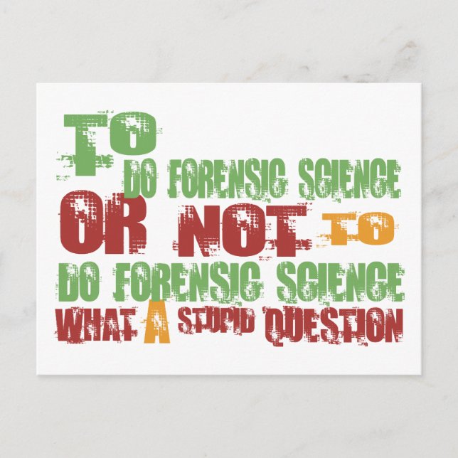 Cartão Postal Fazer Ciência Forense (Frente)