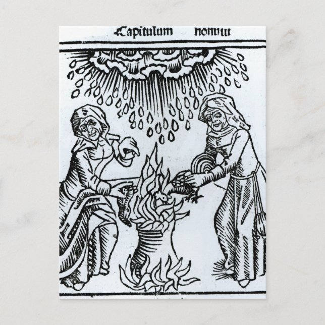 Cartão Postal Fazer de bruxas, 1489 (Frente)