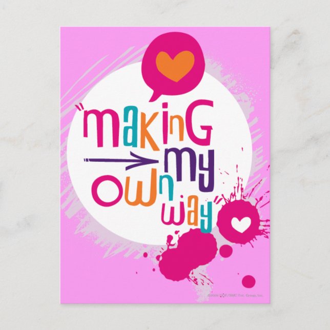 Cartão Postal Fazer Meu Próprio Caminho (Frente)