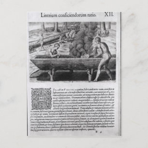Cartão Postal Fazeres índios dugout