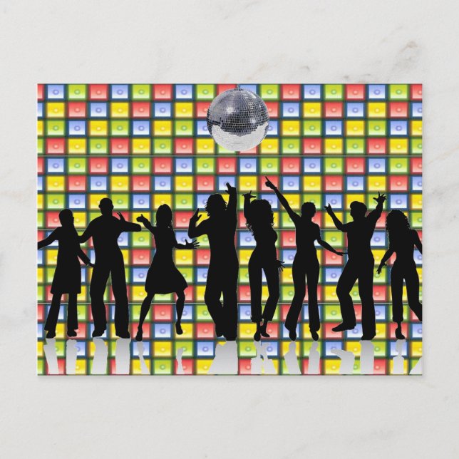 Cartão Postal Febre de dança (Frente)