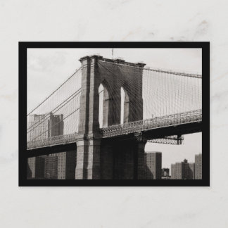 Cartão Postal Fechamento da ponte do Brooklyn NYC