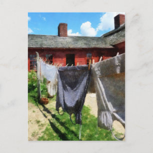 Cartão Postal Fechamento de Vestuário em Fecho de Linha