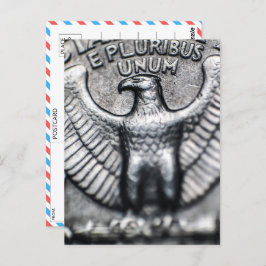 Cartão Postal Fechamento do emblema da águia majestosa