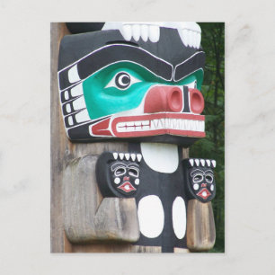 Cartão Postal Fechar um polo totem