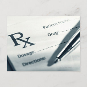 Cartão Postal Feche o cartucho e a caneta