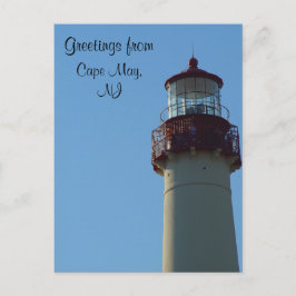 Cartão Postal Fecho do Farol Cabo de maio, NJ