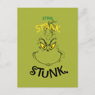 Cartão Postal Fedor Entumou Empestou Citação do Senhor Grinch