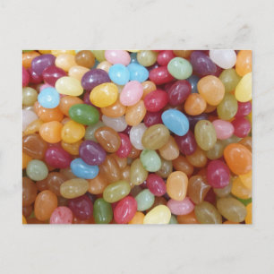 Cartão Postal Feijões de Gelatina Coloridos