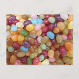 Cartão Postal Feijões de Gelatina Coloridos