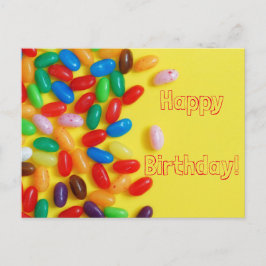 Cartão Postal Feijões de gelatina feliz aniversário
