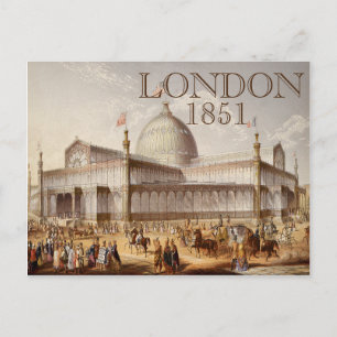 Cartão Postal Feira Mundial do Crystal Palace London