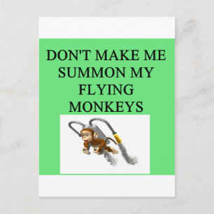 Cartão Postal feiticeiro da piada oz