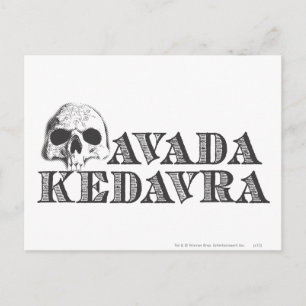 Cartão Postal Feitiço Harry Potter   Avada Kedavra