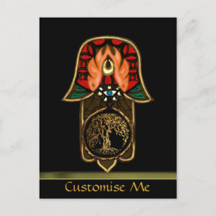 Cartão Postal Feito do Hamsa: Árvore da Vida