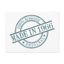 Feito em 1966 Logotipo de Selo de Borracha Redondo