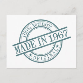 Cartão Postal Feito em 1967, com o Logotipo Redondo de Borracha 