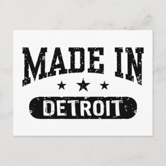 Cartão Postal Feito em Detroit